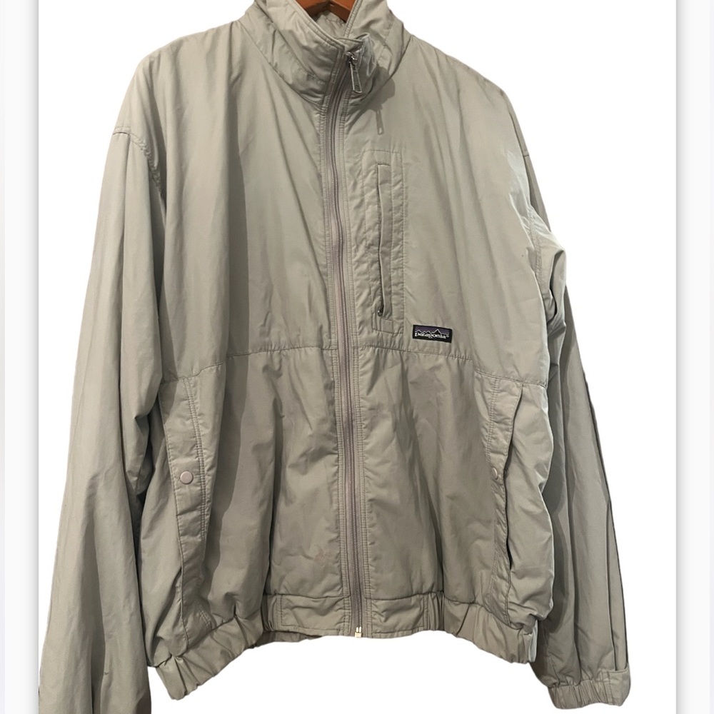 Vintage Patagonia 53581 Gray Bomber Jacket Sz XL Outdoor Excursions